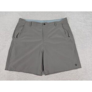Free Fly Chino Shorts Men's Size 40x7 Golf Gray Performance *Read